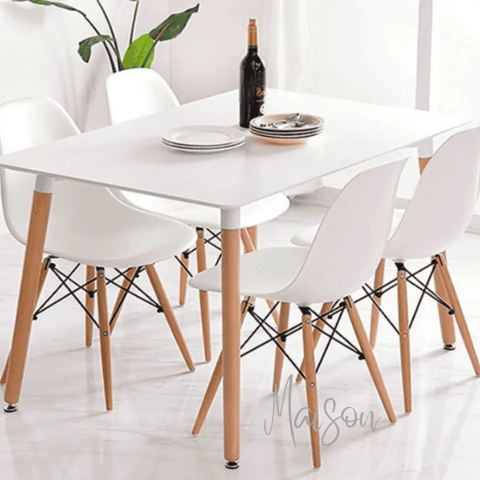 Mesa eames 120x80 + sillas eames