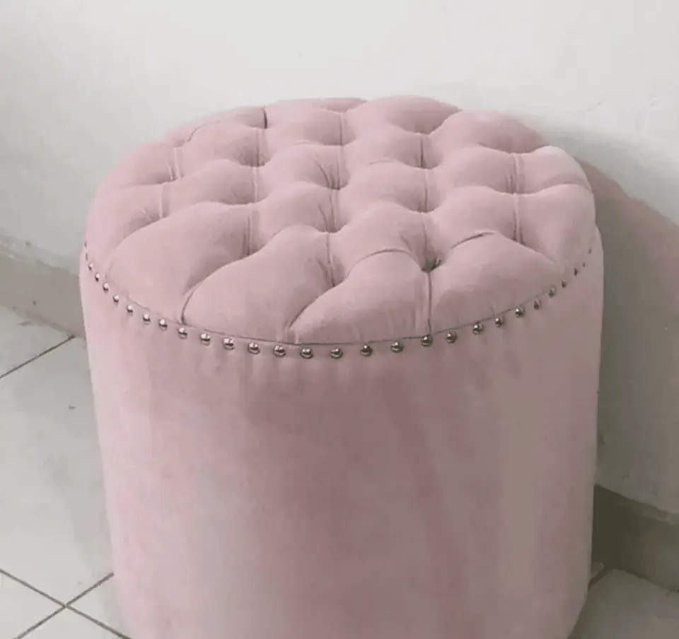 puff circular con capitone