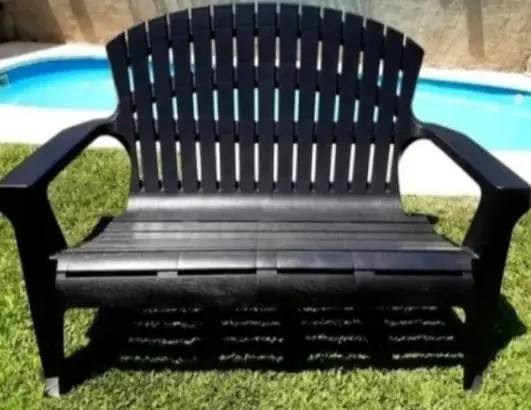 Sillón doble California negro
