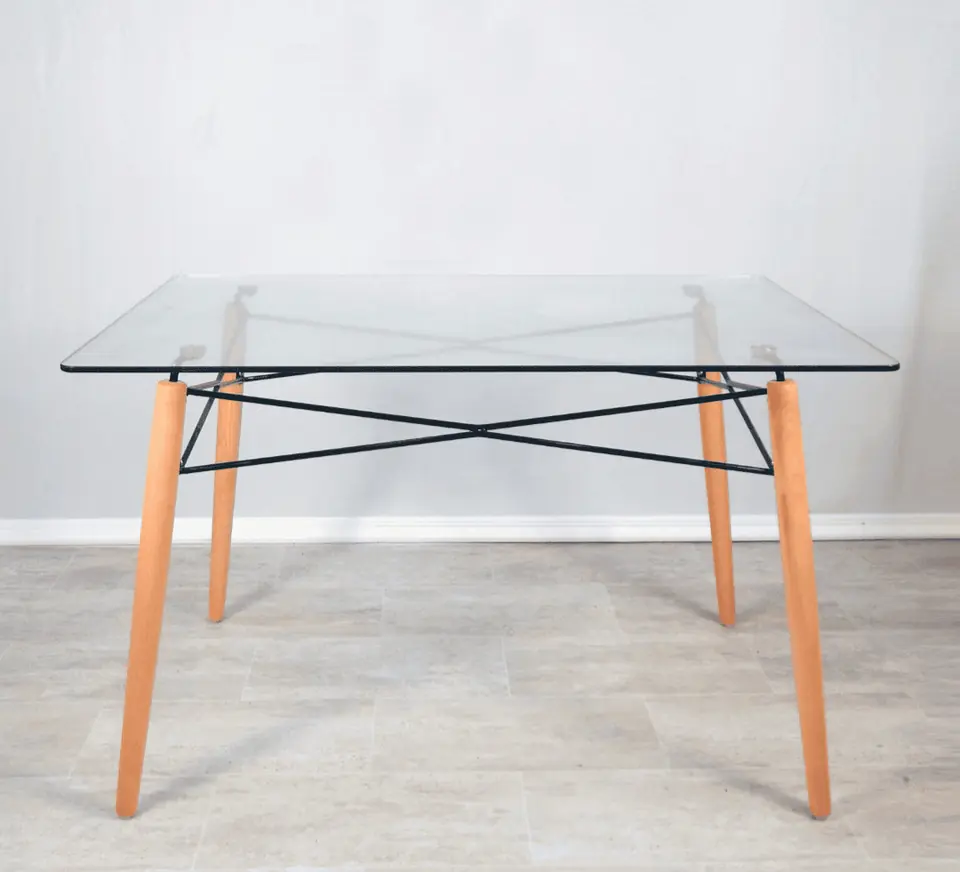 Mesa Eames de Vidrio 120x80