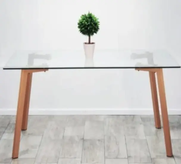 Mesa tap de vidrio  120 x 80 cm