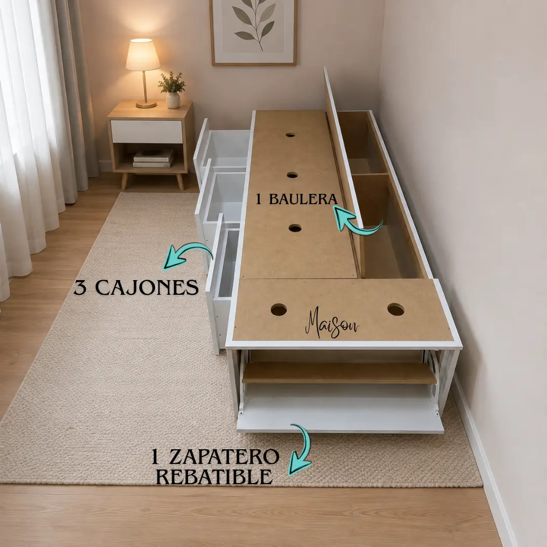 Cama box 1 plaza