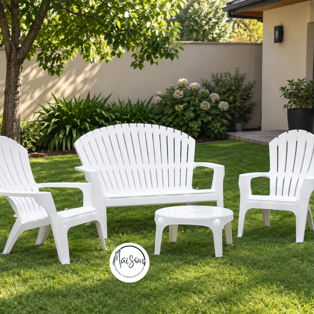 Set de jardín blanco