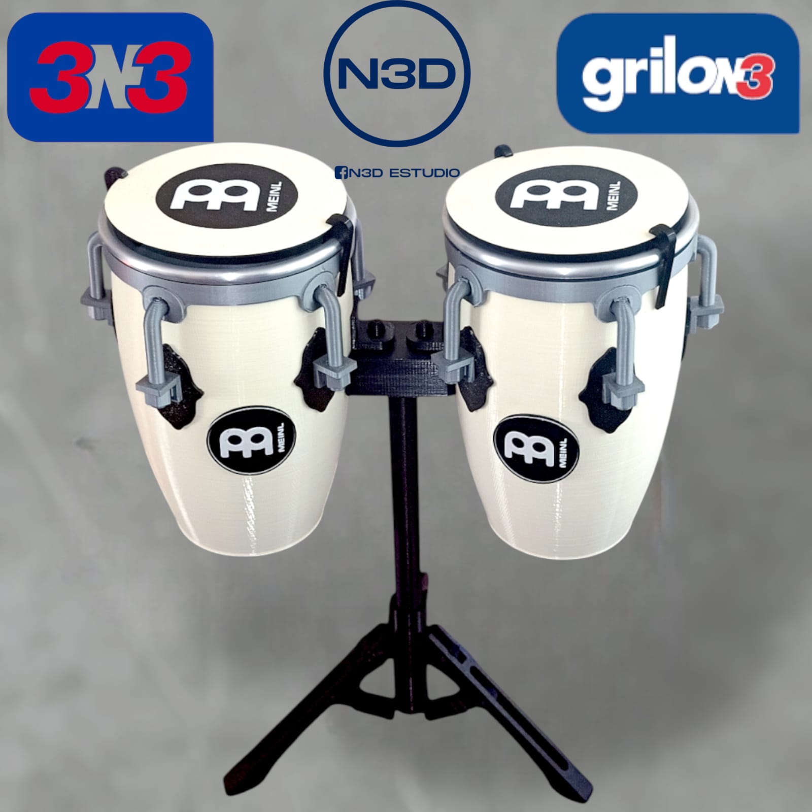 Vasos de 750cc en formas de congas con pie articulado personalizados