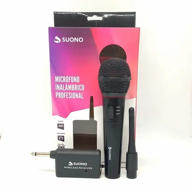Microfono INALAMBRICO Suono Karaoke (30 metros de alcance)