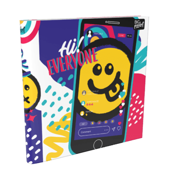 Carpetas 3 anillos PPR " HI EVERYONE " EMOJI