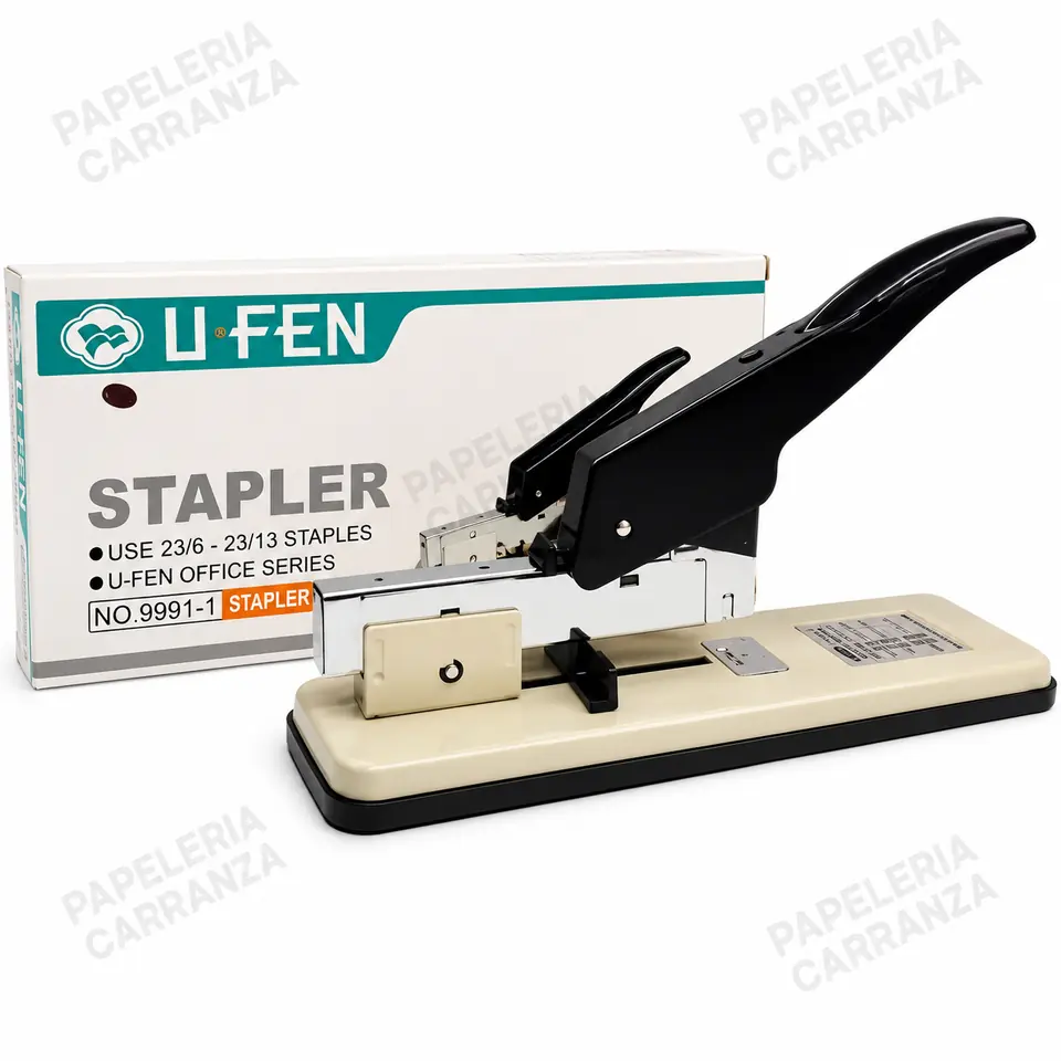 ABROCHADORA U-FEN PESADA P/ 100 Hojas REFORZADA Metal