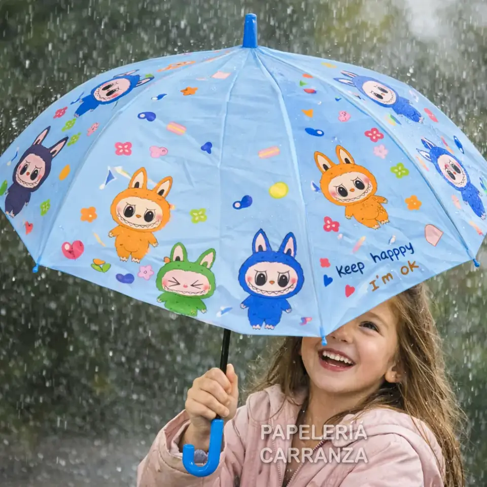 PARAGUAS " LABUBU " DISEÑOS INFANTILES