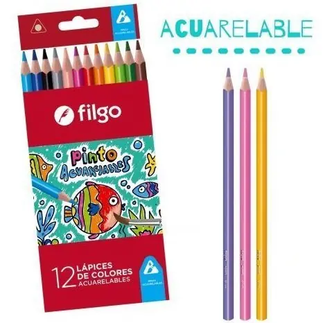 Lapices Filgo x 12 Largo // ACUARELABLES //