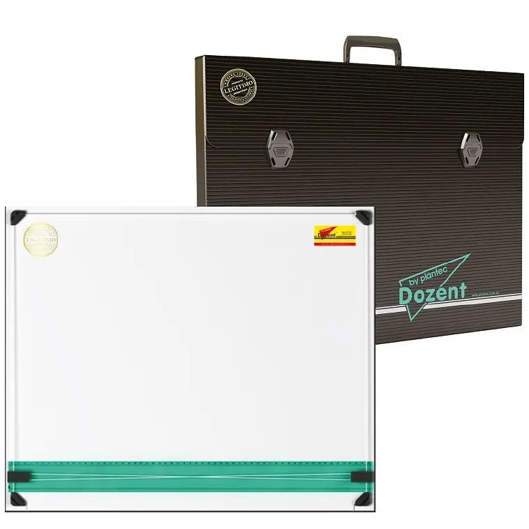 Tablero Laminado Dozent " 40 x 50 " con Paralela y Maletín