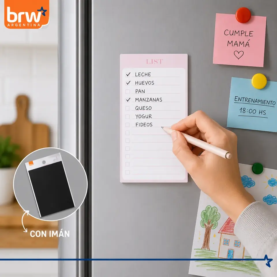 Notas Adhesivas BRW " Listas Con Iman " Check List