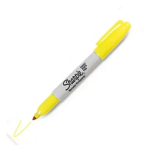 MARCADORES INDELEBLE SHARPIE ** PUNTA FINA VERDE LIMA ** (YELLOW SUPERSONIC)