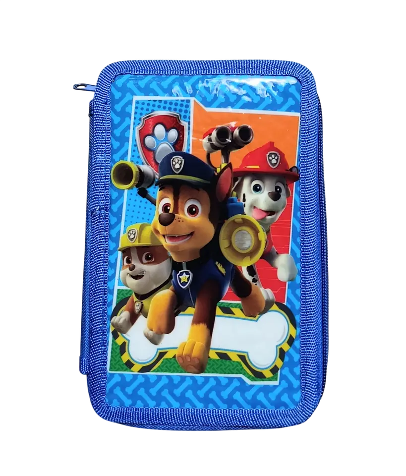 CARTUCHERAS "PAW PATROL" 2 PISOS + UTILES