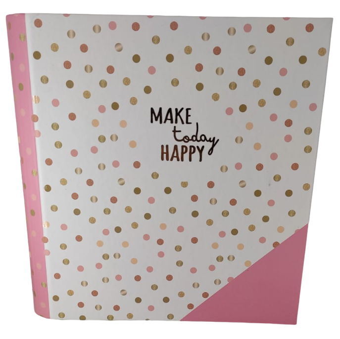Carpetas 3 anillos " MAKE TODAY HAPPY " LOBO