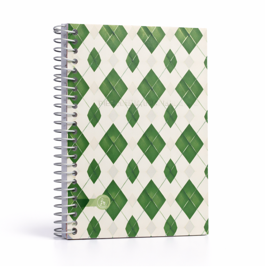 Libretas c/ espiral Ry Design VERDE Num 40 (De Bolsillo) Rayadas 40 Hojas