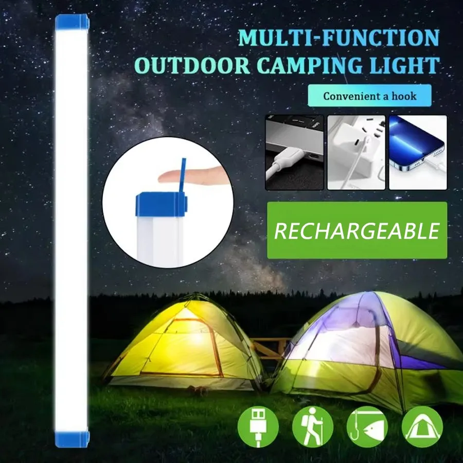 Lampara Luz Led * Plastico 52 cm * Bajo Mesada imantada Recargable Emergencias