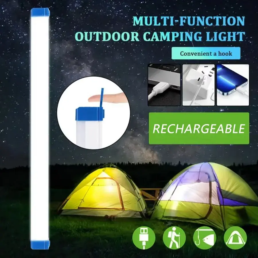 Lampara Luz Led * Plastico 52 cm * Bajo Mesada imantada Recargable Emergencias