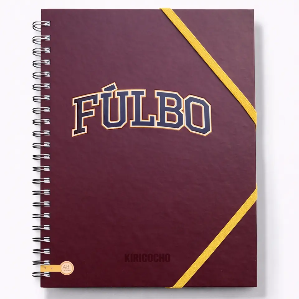 CUADERNOS UNIVERSITARIO C/ ESPIRAL 28 X 20 RAYADO ” FULBO BORDÓ ” A4 RY DESIGN