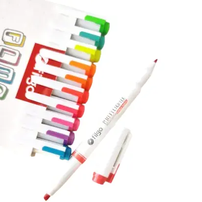 Resaltadores Filgo x10 "FLUO COLLECTION" MULTILIGHTER **Doble Punta** (NUEVOS)