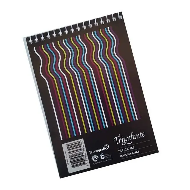 Libreta c/ espiral Triunfante / Alfa Tamaño A6 (De Bolsillo) 80 hojas (copia)