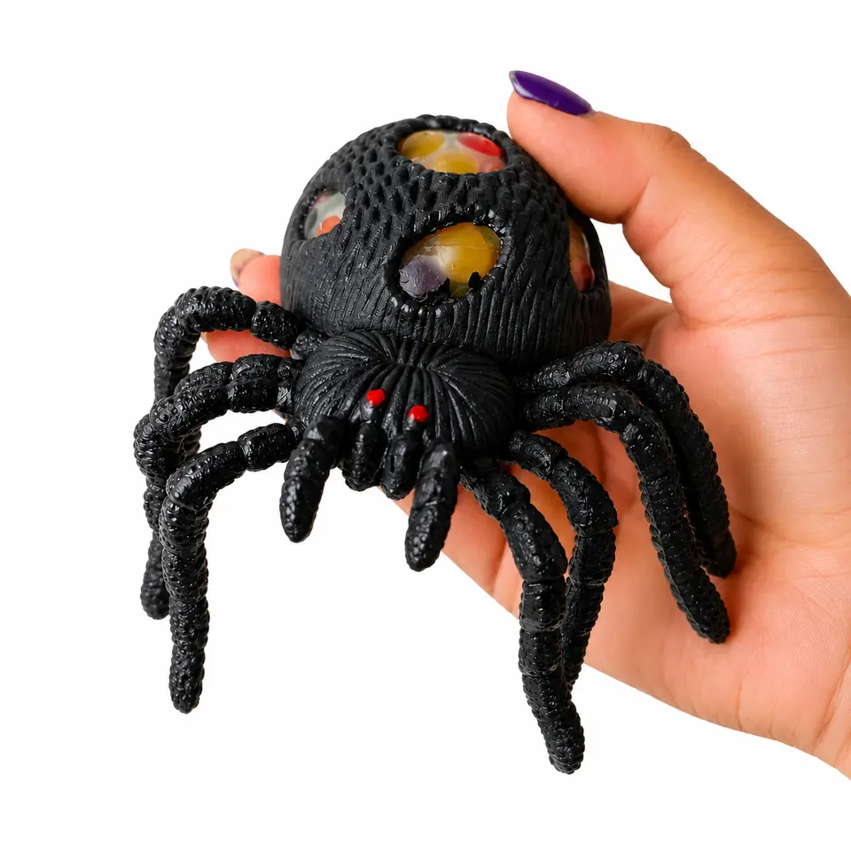 Juguete Sensorial "Araña con Pelotitas" Squishy Antiestres