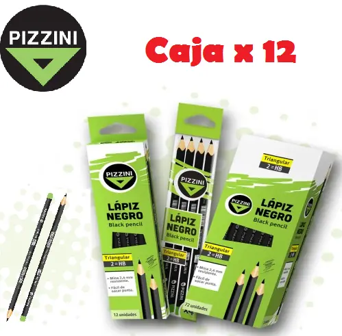 Lapiz Negro Pizzini Grafito // CAJA X 12 //