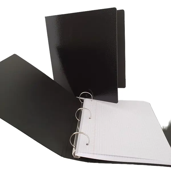 Carpeta Escolar ** FIBRA NEGRA ** 3 anillos ECONOMICA