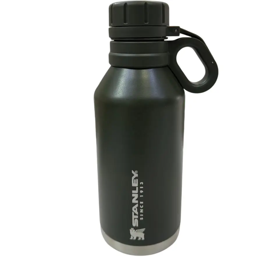 Botellón Viajero Térmico Acero Inoxidable "TRAVEL VERDE SIMIL STANLEY 1.2 Litros" Doble capa con Manija (Frio / Caliente)