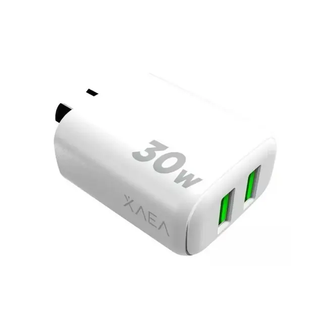CABEZAL ** XAEA INTENSIFY ** 30W (SIN CABLE) CARGADOR - Carga RAPIDA - ENCHUFE  Entrada USB x2
