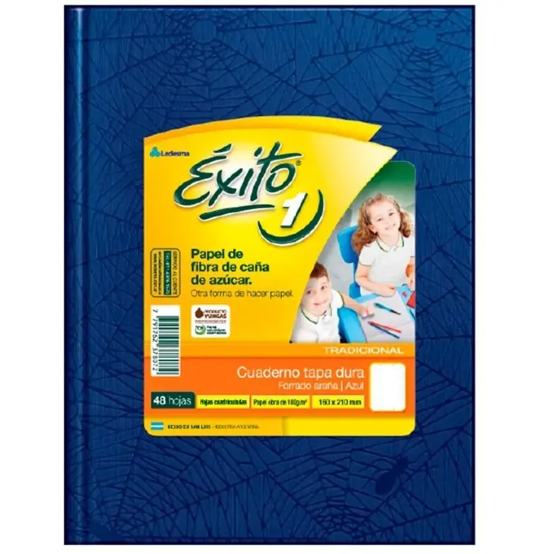 Cuaderno Tapa Dura Forrado Araña // EXITO 100 HOJAS