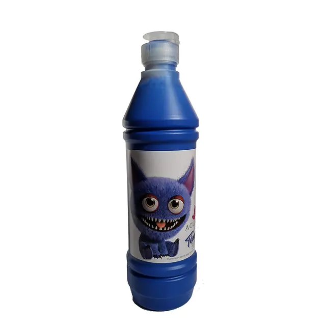 TEMPERAS EN BOTELLA (POMO) X 600 GR (con pico vertedor)
