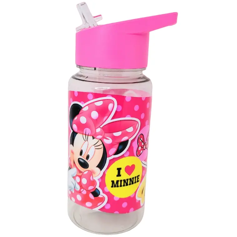 BOTELLA RIGIDA * MINNIE M0USE  * STRAW TOP C/ SORBETE