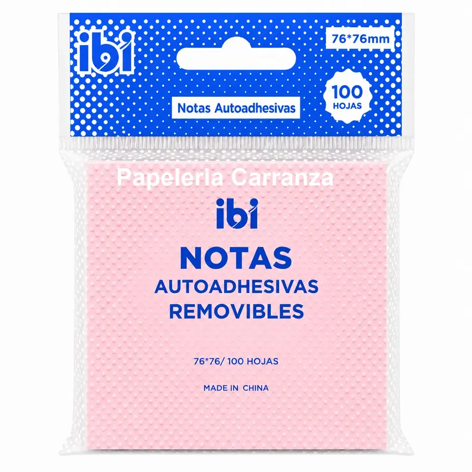 Notas Adhesivas IBI CRAFT " Rosa Pastel " 75 x 75