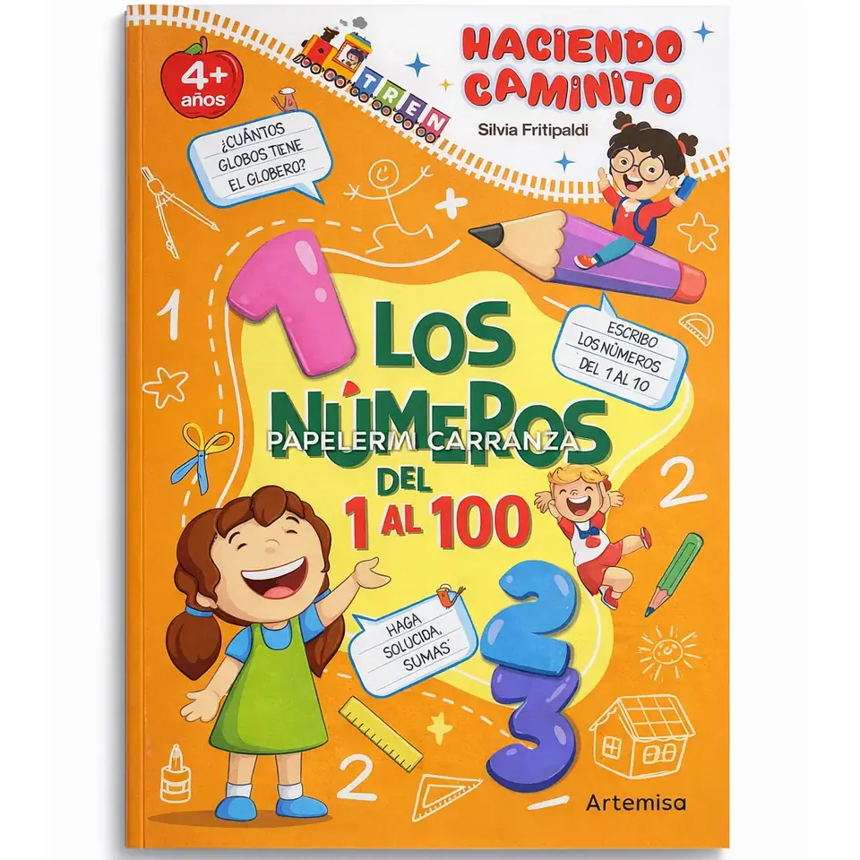 Librito Artemisa " LOS NUMEROS " Educativo 29x21 Aprende con Divertidas Actividades