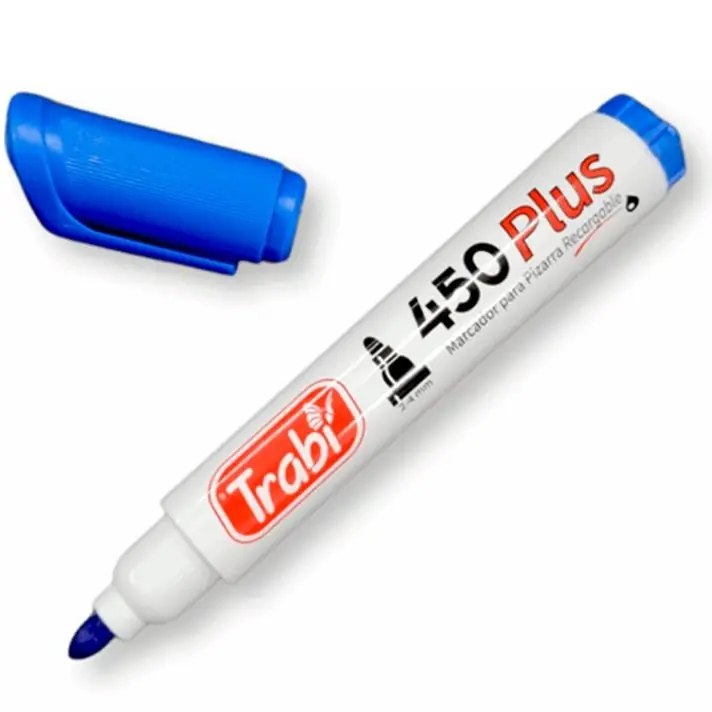 Marcador para Pizarra ** Azul 450 **  RECARGABLE Trabi