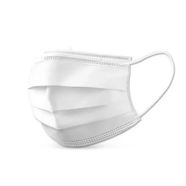 Barbijos Tricapa * BLANCO * para adultos (Máxima Protección) C/ Ajuste en Nariz
