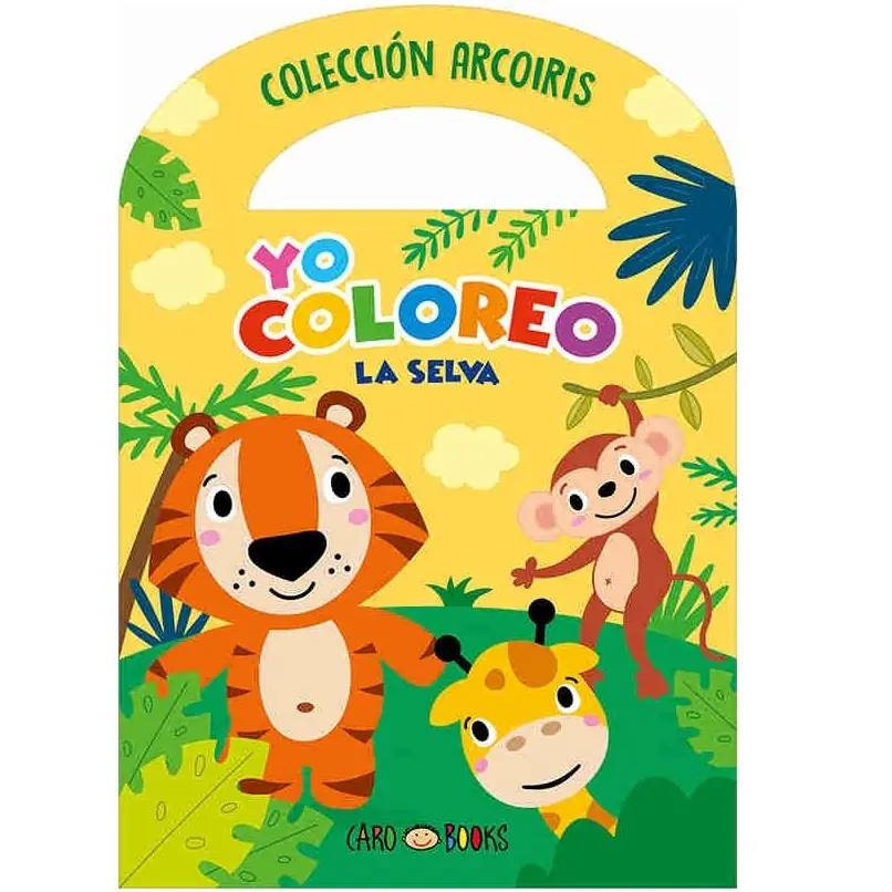 LIBRITOS PARA COLOREAR * YO COLOREO LA SELVA *  C/ MANIJITA 14X20 -COLECCION ARCOIRIS-  ARTEMISA