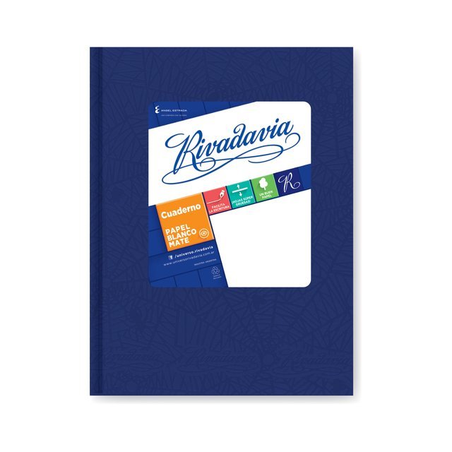 Cuaderno Tapa Dura Forrado Araña // RIVADAVIA 50 HOJAS