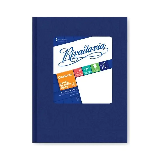 Cuaderno Tapa Dura Forrado Araña // RIVADAVIA 50 HOJAS