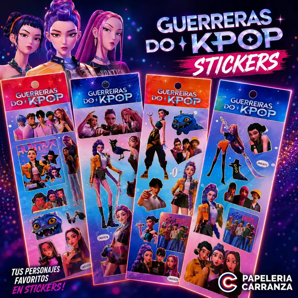 Plancha de Stickers * GUERRERAS KPOP *