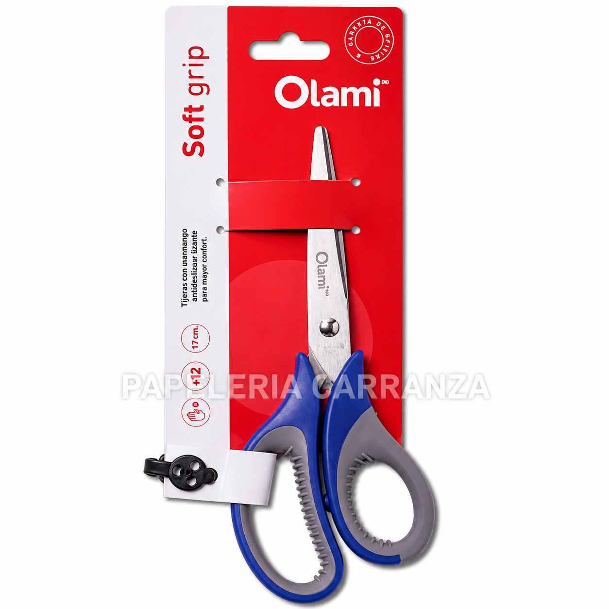 TIJERAS OLAMI "SOFT GRIP" 19.4 CM REFORZADA