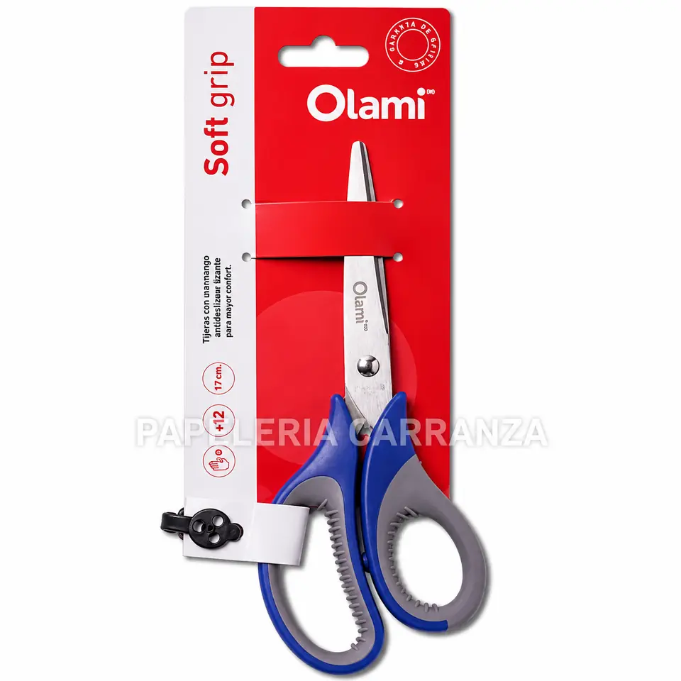 TIJERAS OLAMI "SOFT GRIP" 19.4 CM REFORZADA