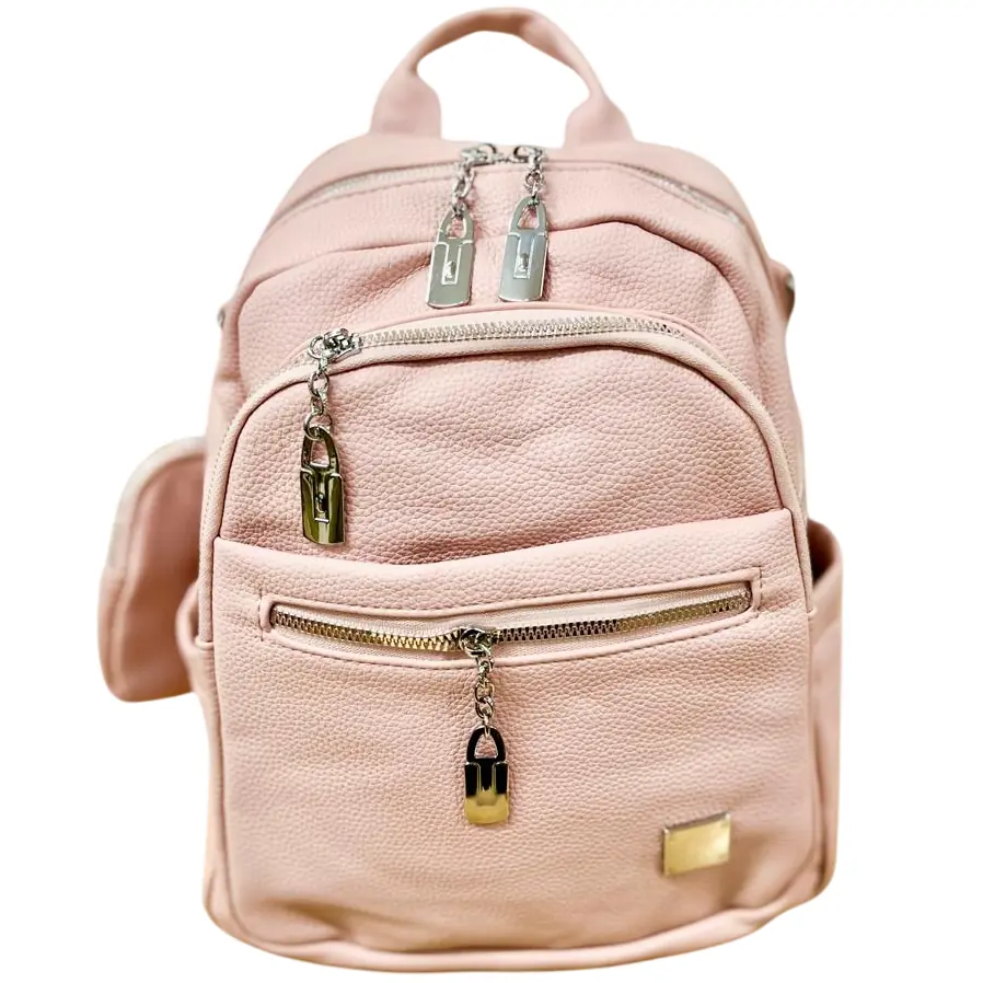Mochila para Dama "CIERRE PLATEADO" (Excelente Calidad) 8006
