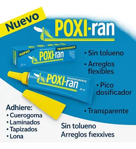 ADHESIVO " POXIRAN TRANSPARENTE" x 23 GR