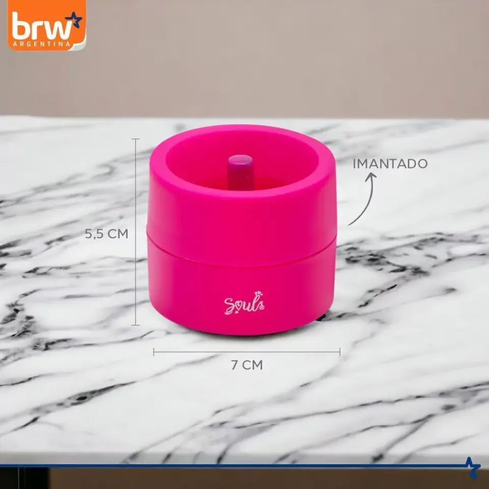 Porta Clips BRW * Rosa * MAGNETICO