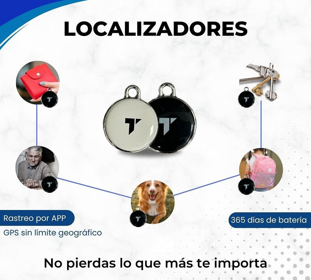 Localizador Rastreador Bluetooth * FindMy Tag * 4cm Llavero