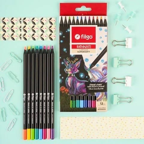 Lapices Filgo SUPER SOFT * CLASICOS x 12 *  Largos (SUPER BLANDOS)