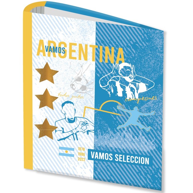 Carpetas 3 anillos " VAMOS ARGENTINA " LOBO - SELECCION