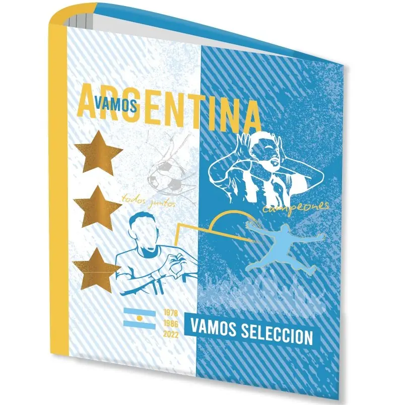 Carpetas 3 anillos " VAMOS ARGENTINA " LOBO - SELECCION