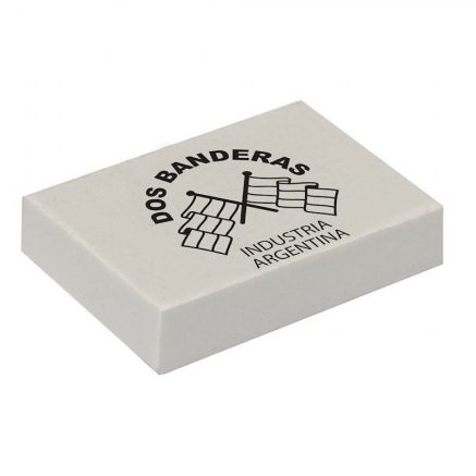 Goma de Borrar Dos Banderas P/ Lapiz